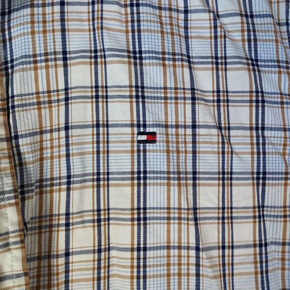 Tommy Hilfiger Plaid Button Down Shirt Men’s Small Long Sleeve Regular Fit - Picture 3 of 11